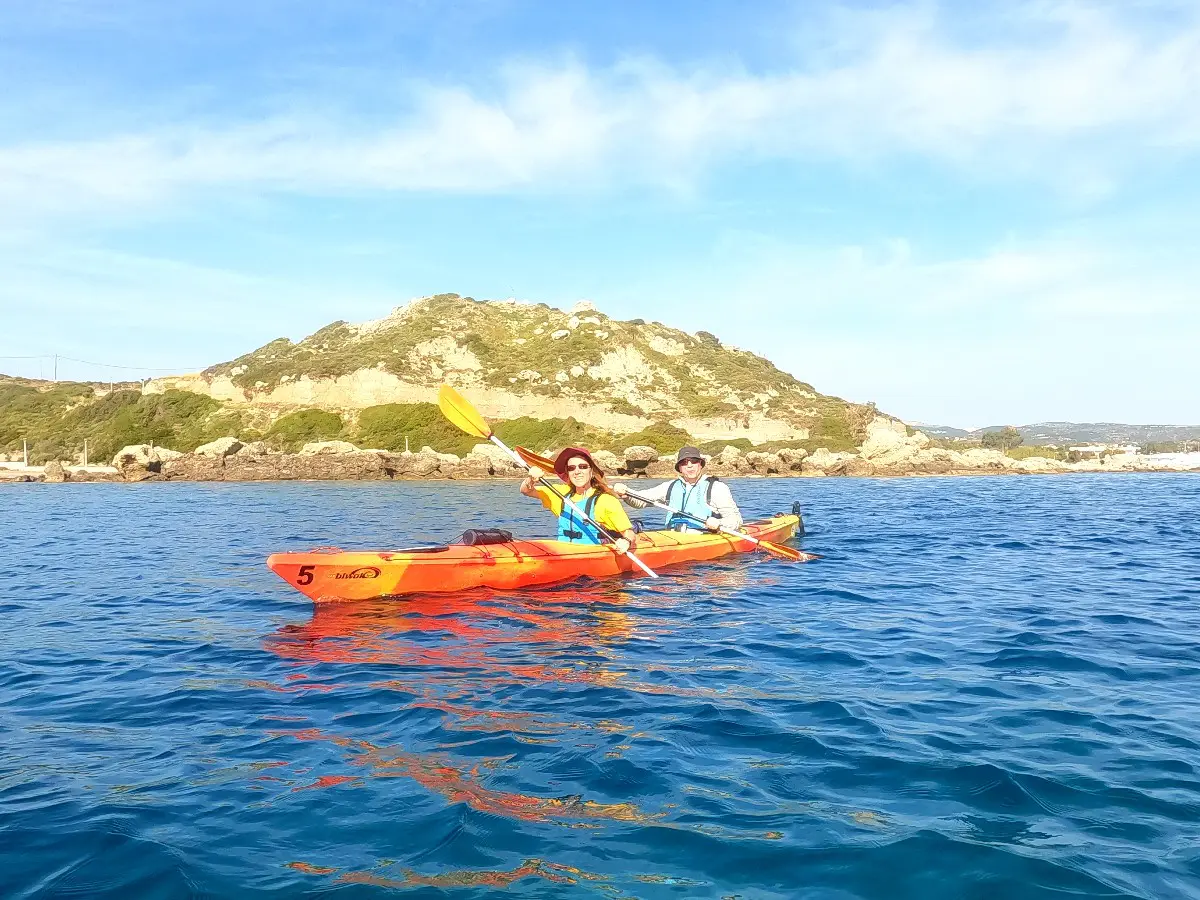 Kayak trip Rhodes island Greece