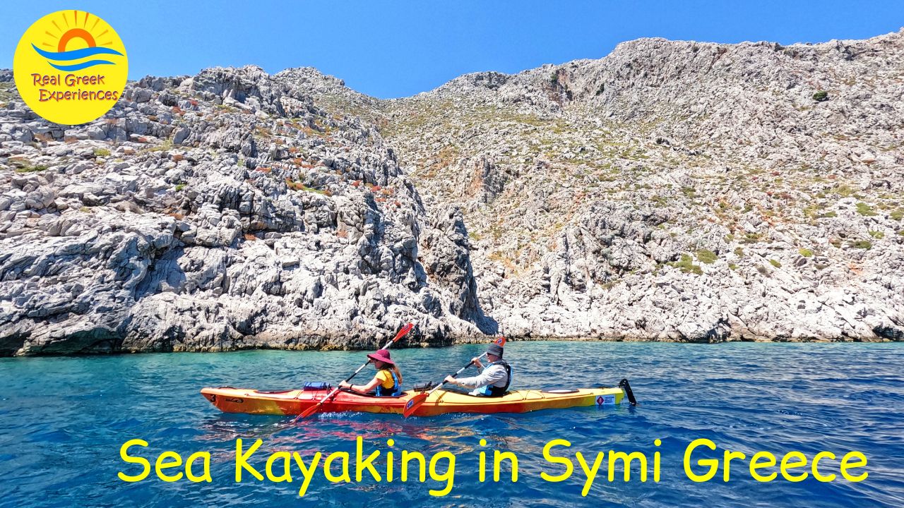 Sea kayaking in Symi island Greece
