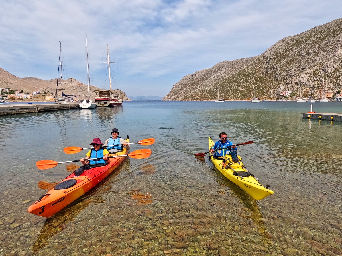 Kayaking in Symi island Greece