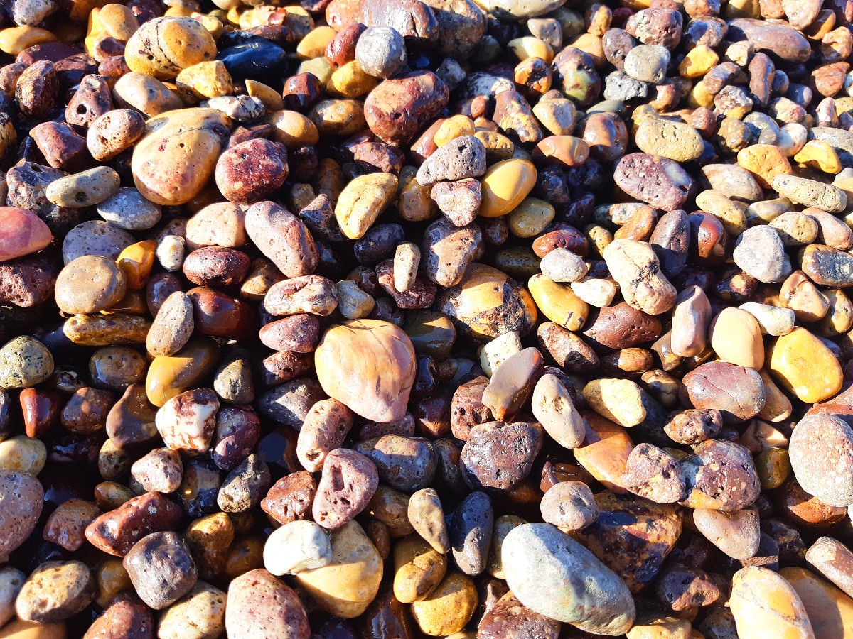 Pebbles in Lambi beach Patmos