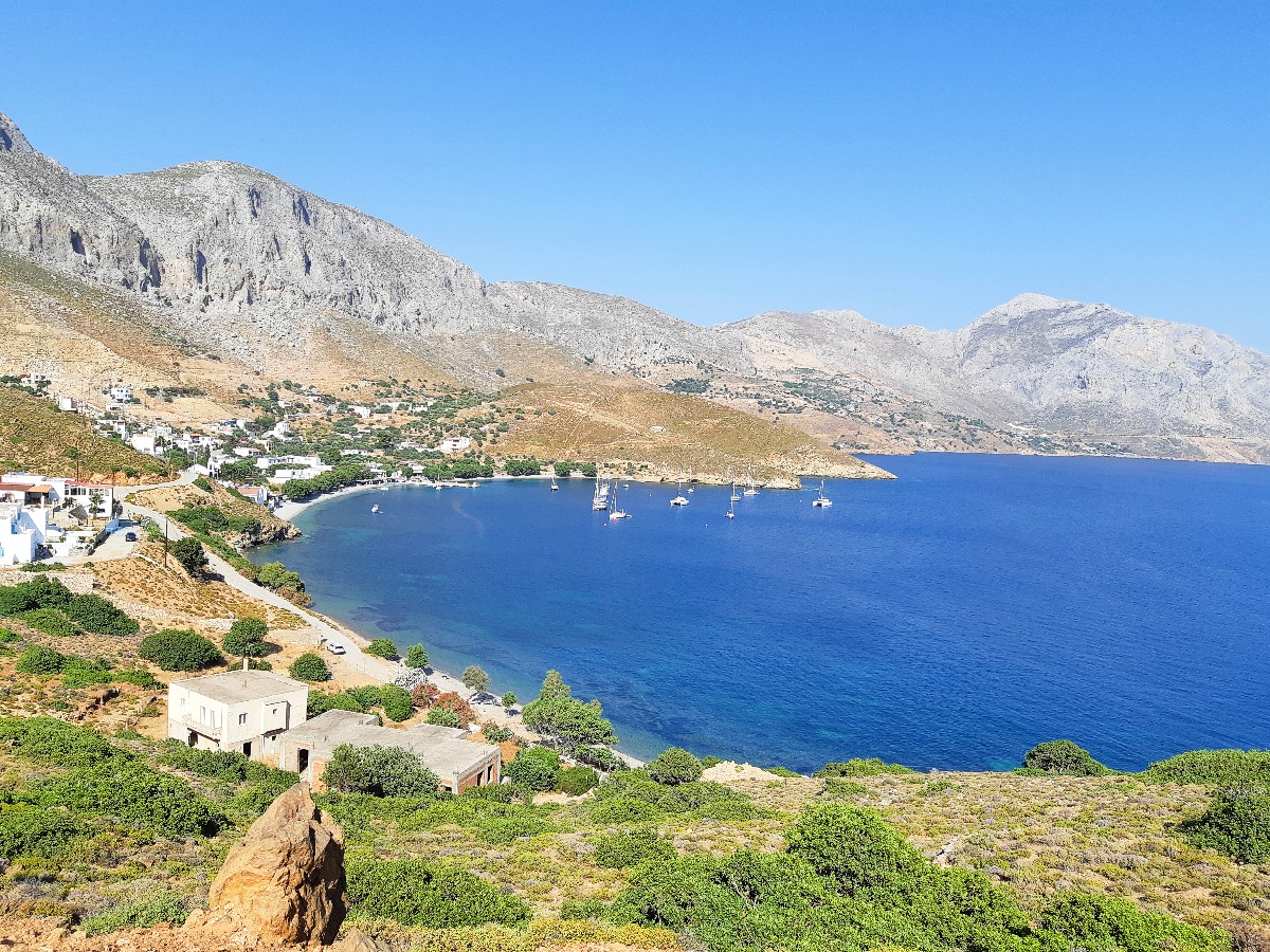 A view of Kalymnos island in Greece