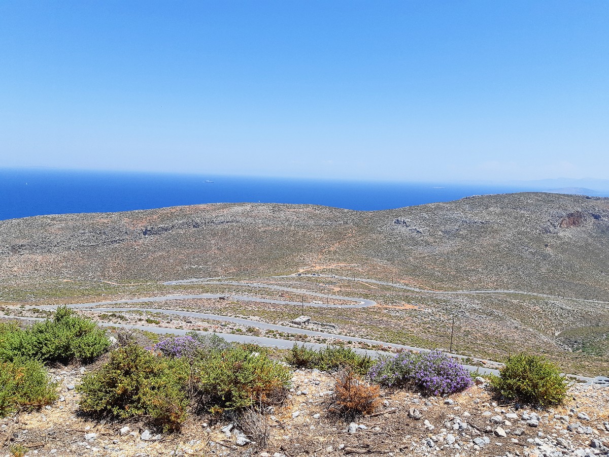 The roads in Kalymnos