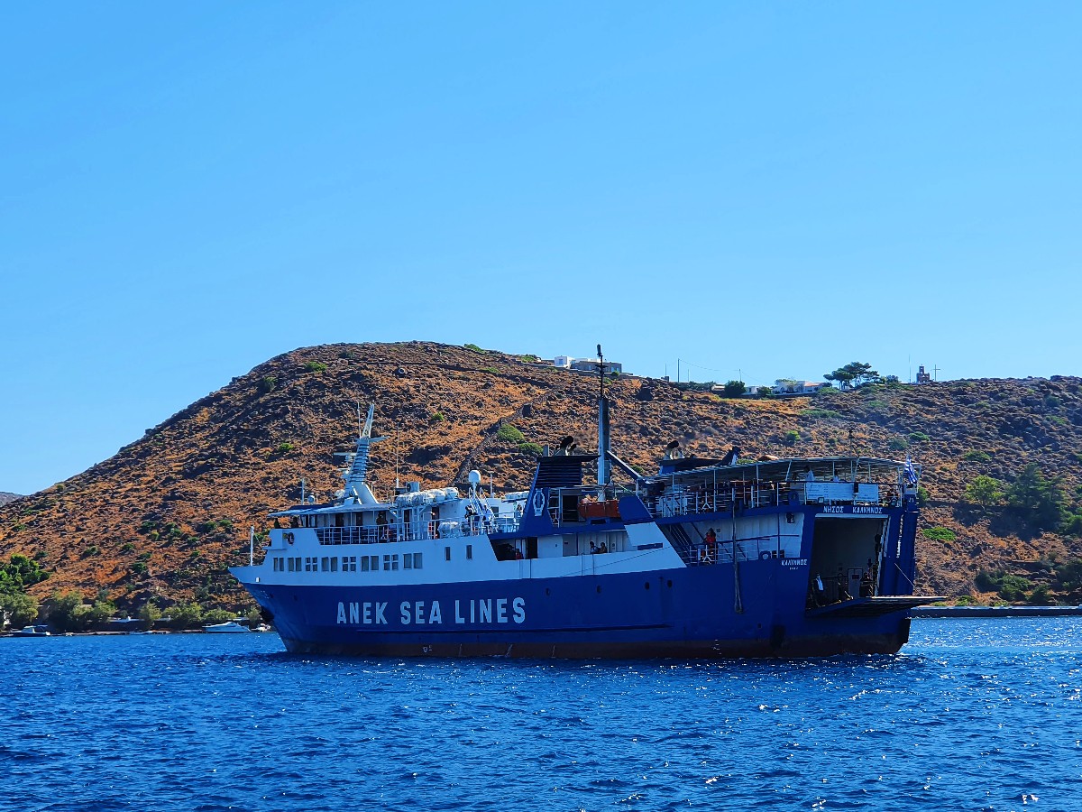 Slow ferry to Patmos Greece