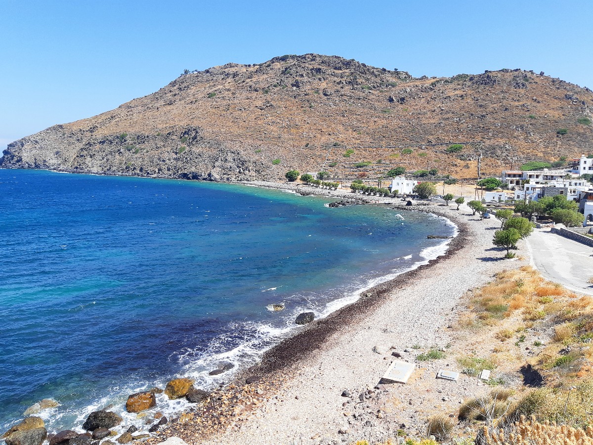 A beach in Patmos island