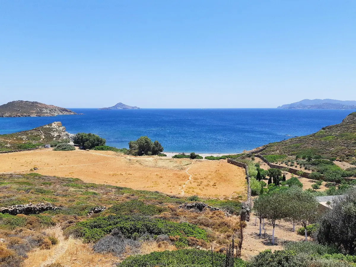 Twin beaches in Patmos
