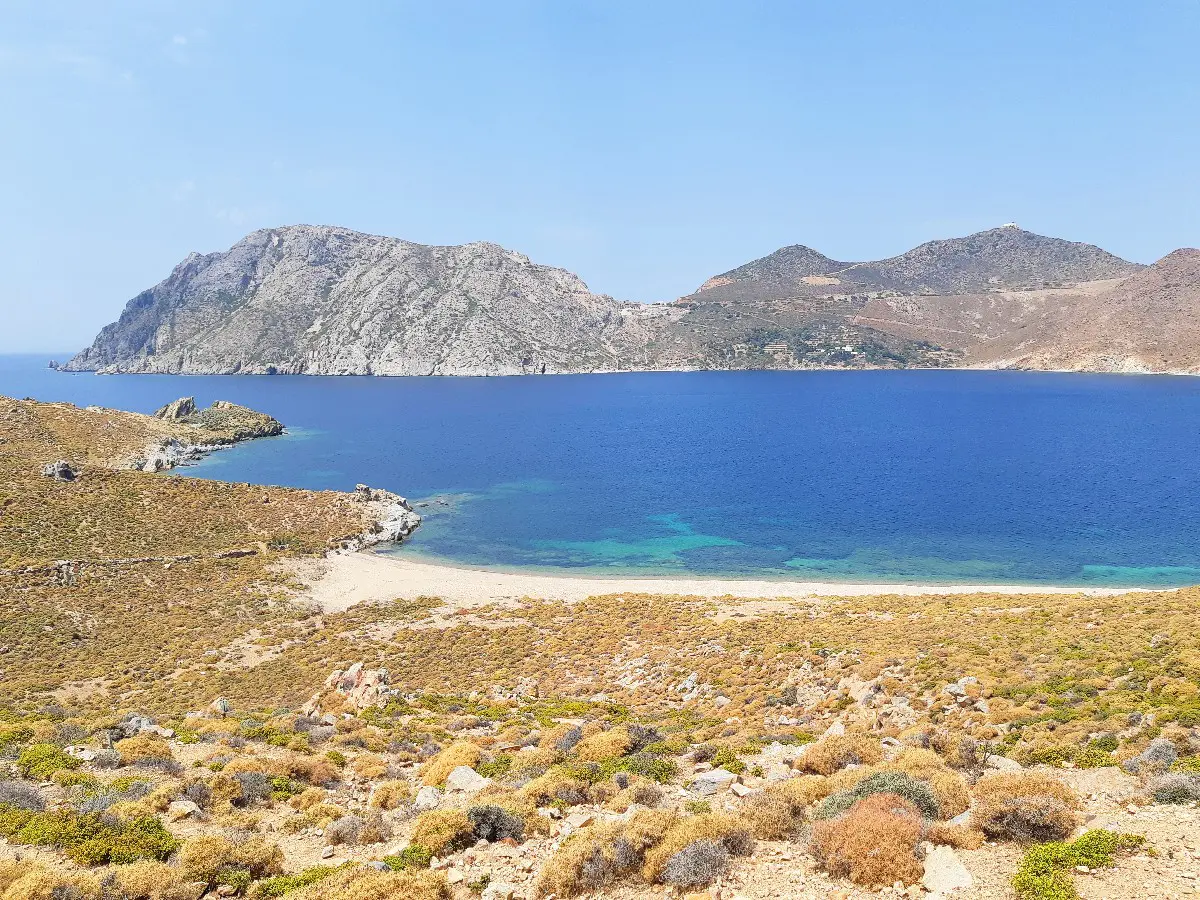 Beach in Patmos island