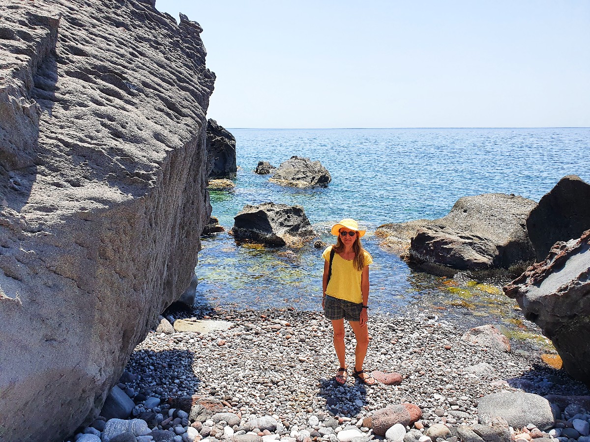 Wild beach in Nisyros Greece