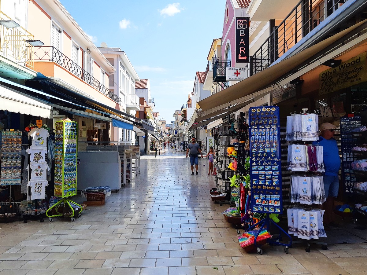 Shopping street in Plaka, Athens