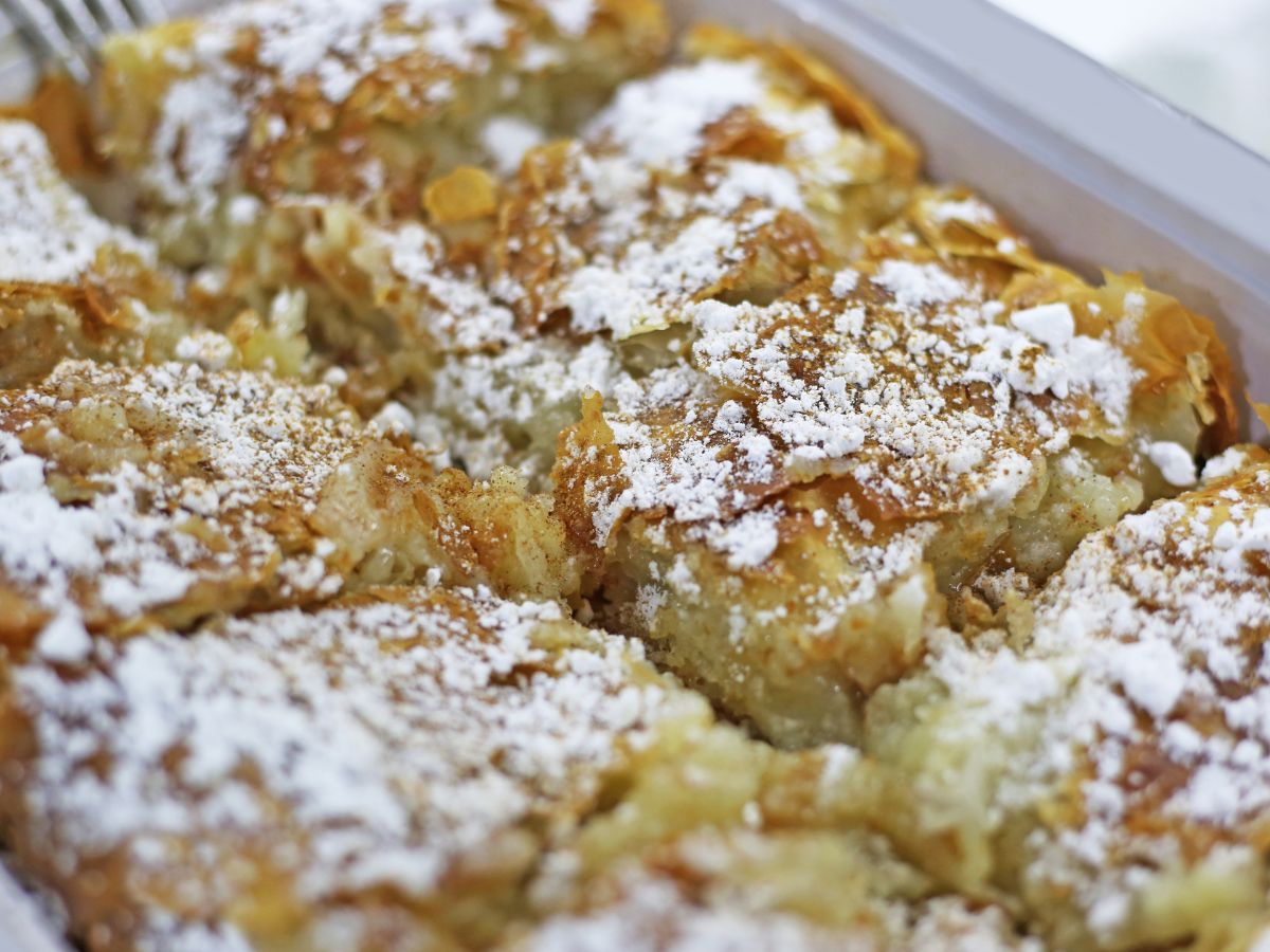 One of the most popular Greek pastries is bougatsa