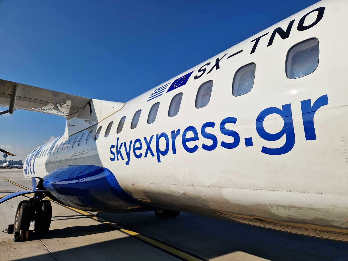 You can fly from Athens to Santorini in under an hour