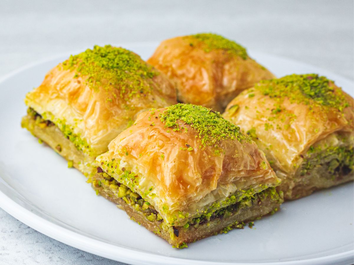 Baklava is a famous Greek pastry