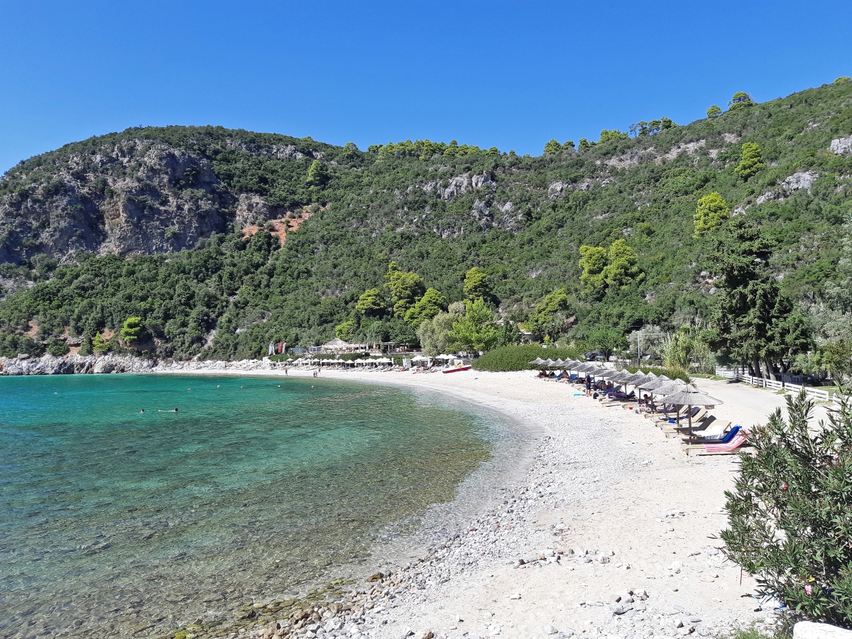 Beautiful beach in Skopelos