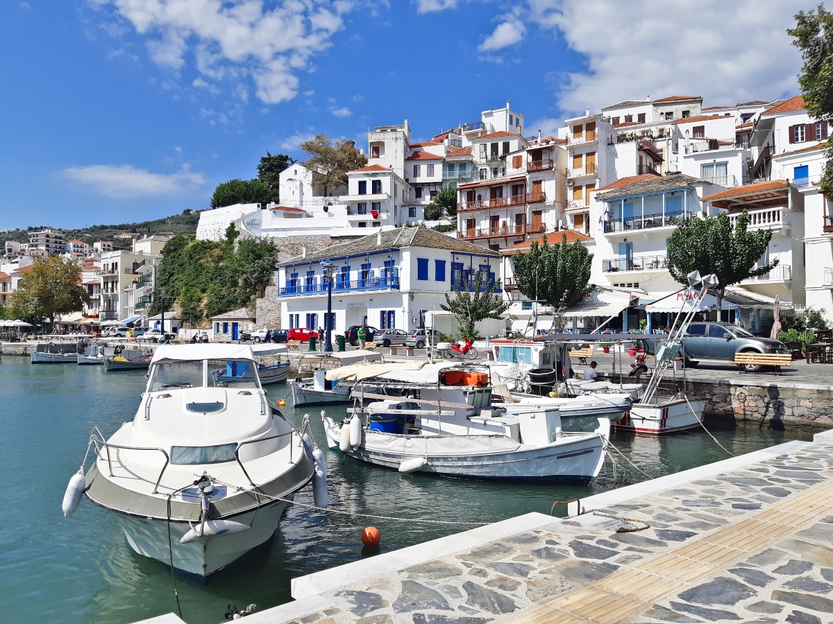 Quaint Skopelos Town Greece
