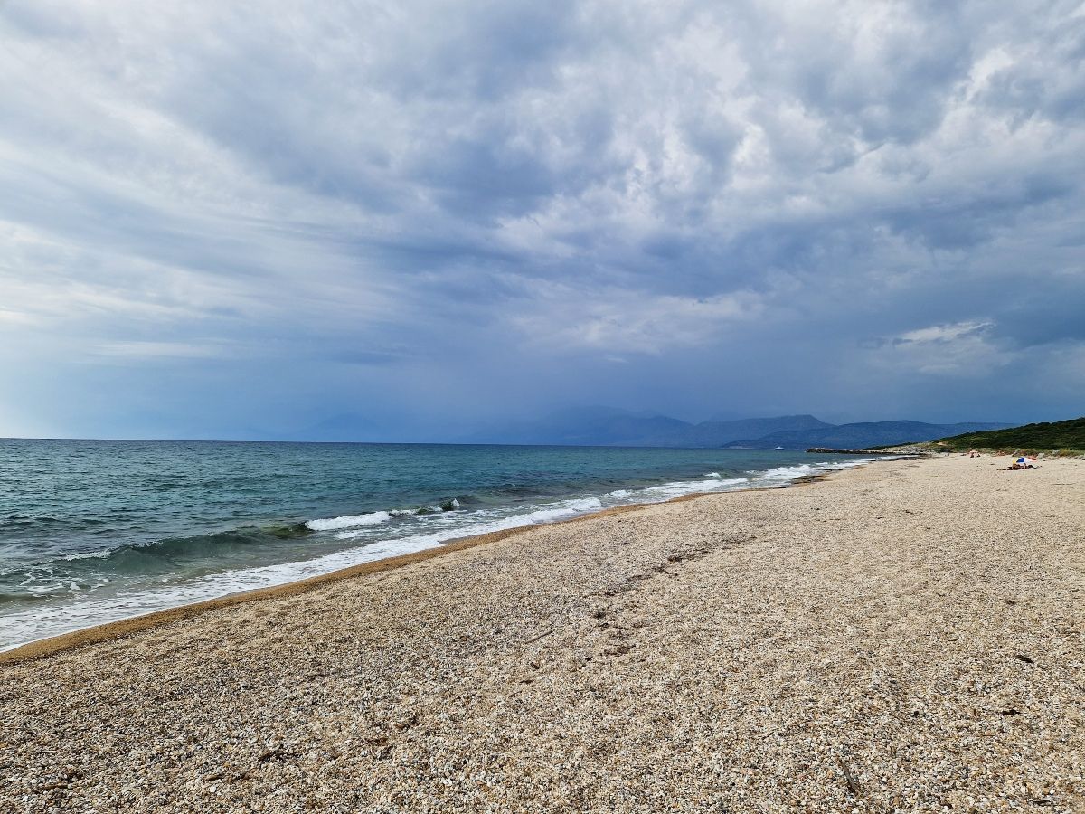 A view of Almyros beach in Corfu