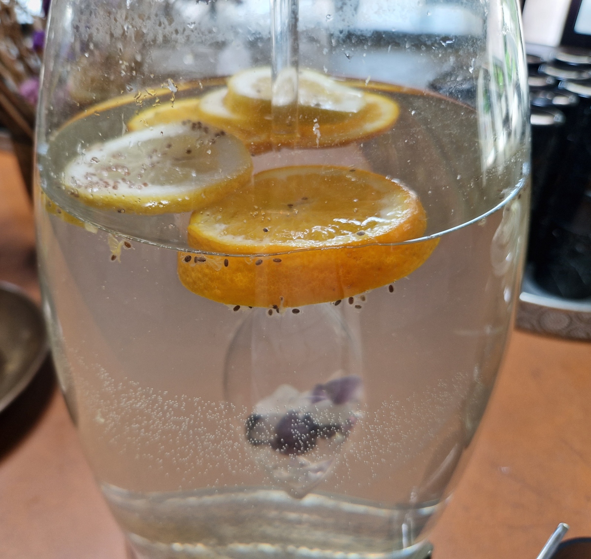 Orange infused water