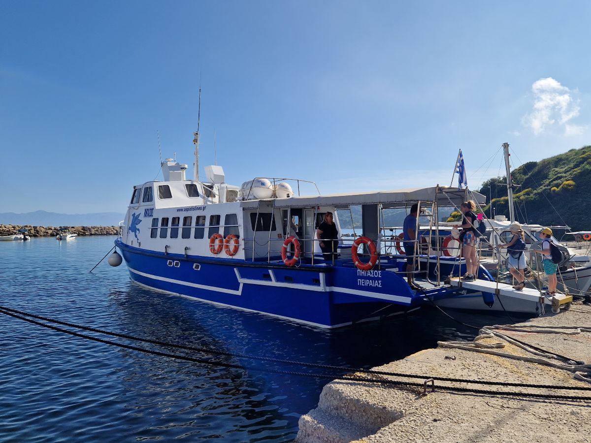 Ferry to Othoni island in Greece
