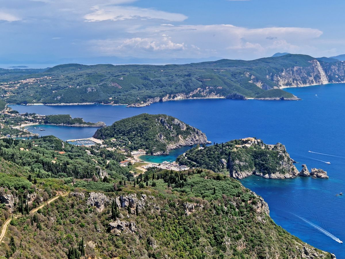 View of Paleokastritsa Corfu