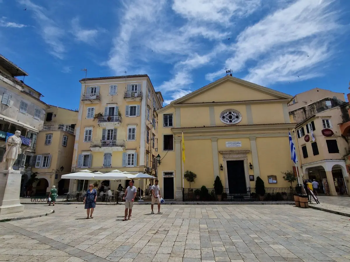 Corfu is a Greek island with an international airport
