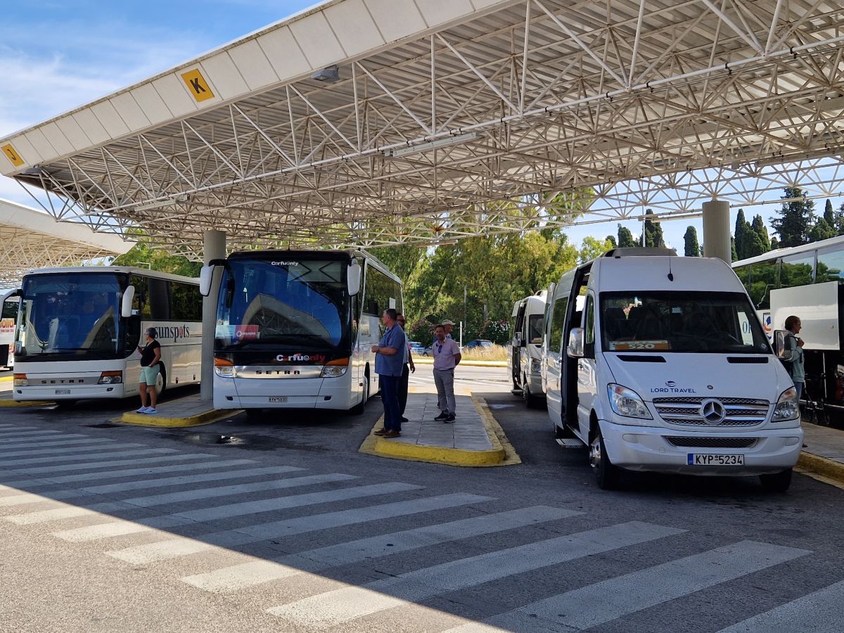Transportation services at Corfu airport 