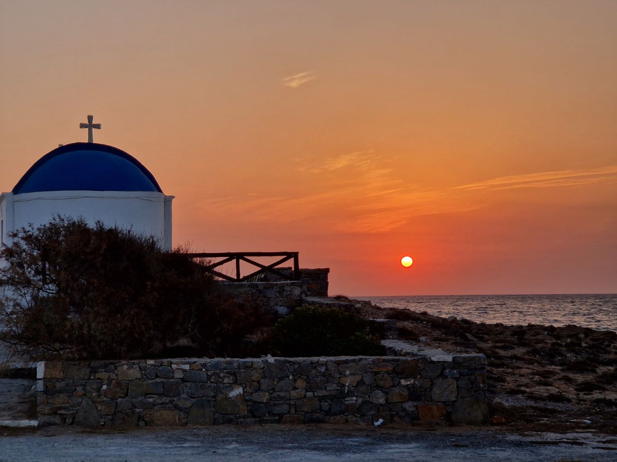 Sunset from Agios Konstantinos church Kasos