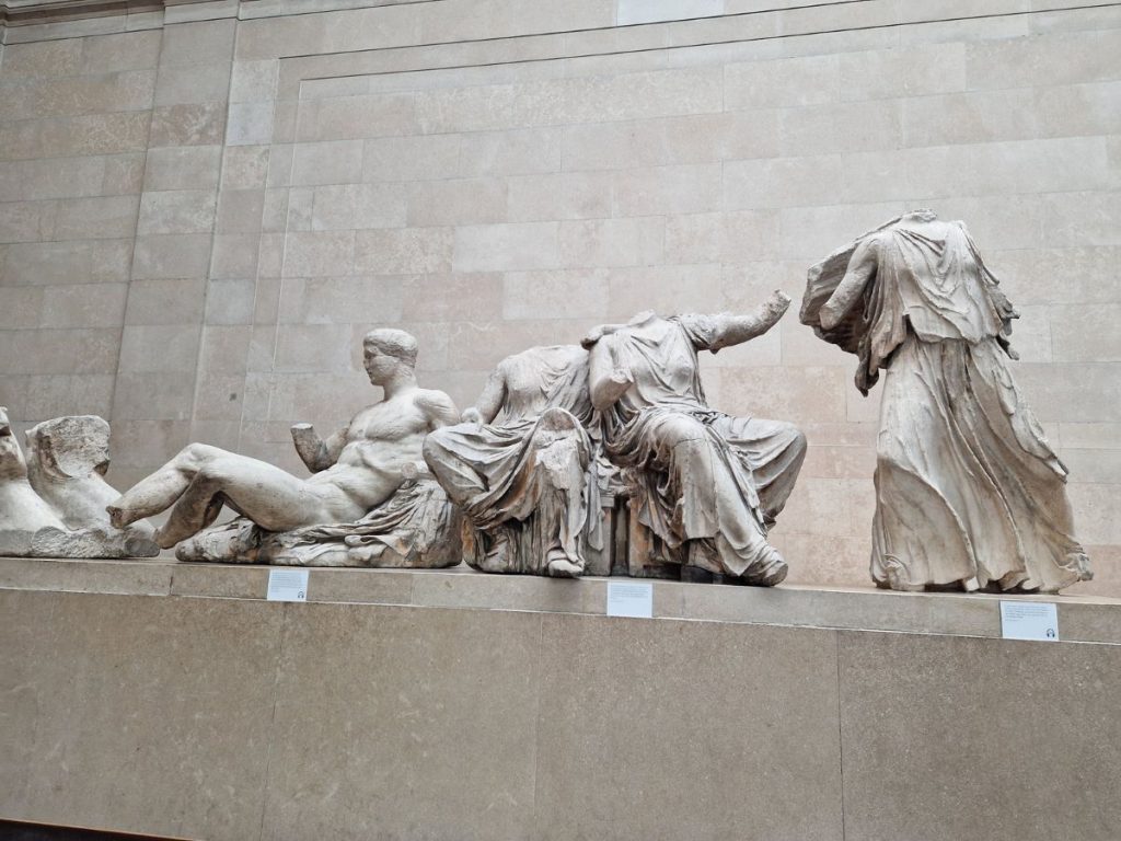 The Parthenon Marbles or Elgin Marbles in London