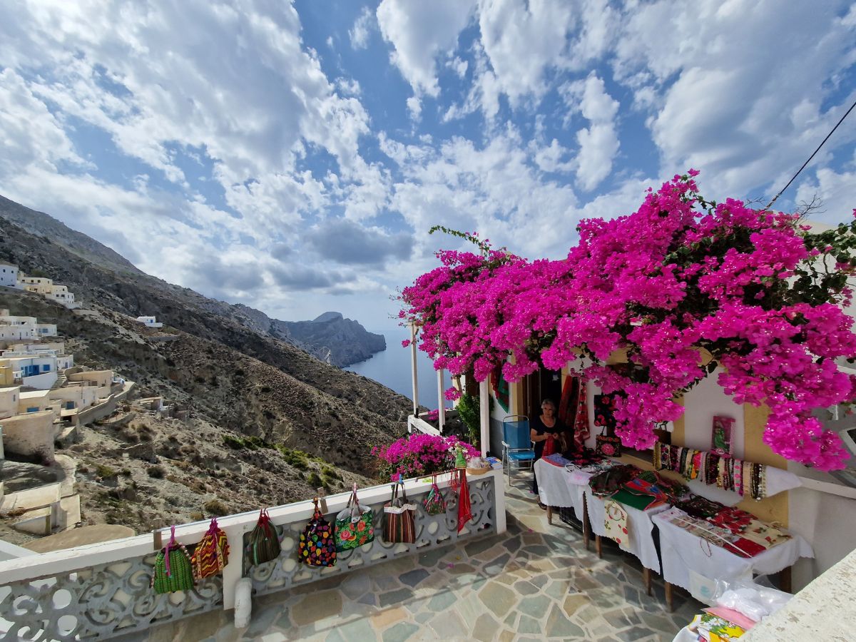 Souvenir shop in Olympos village Karpathos