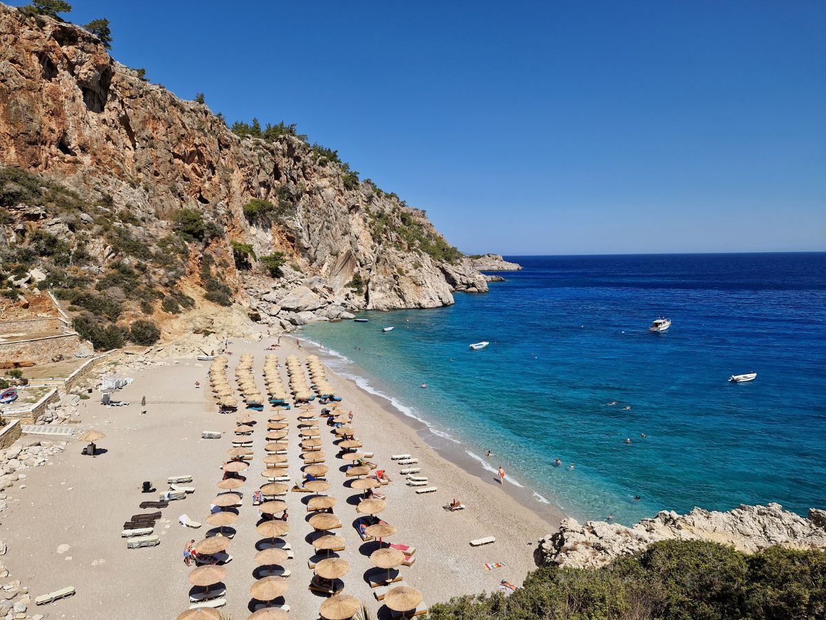 The famous Kyra Panagia beach Karpathos