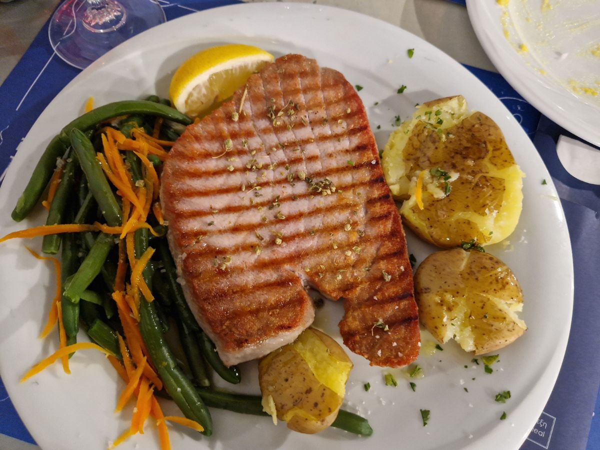 Dinner at Pigadia town Karpathos