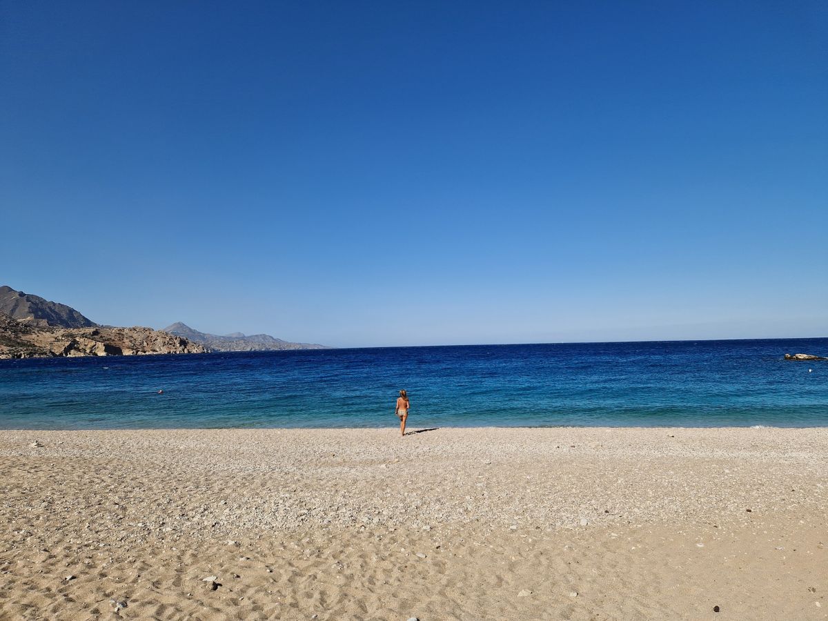 The beautiful Apella beach Karpathos
