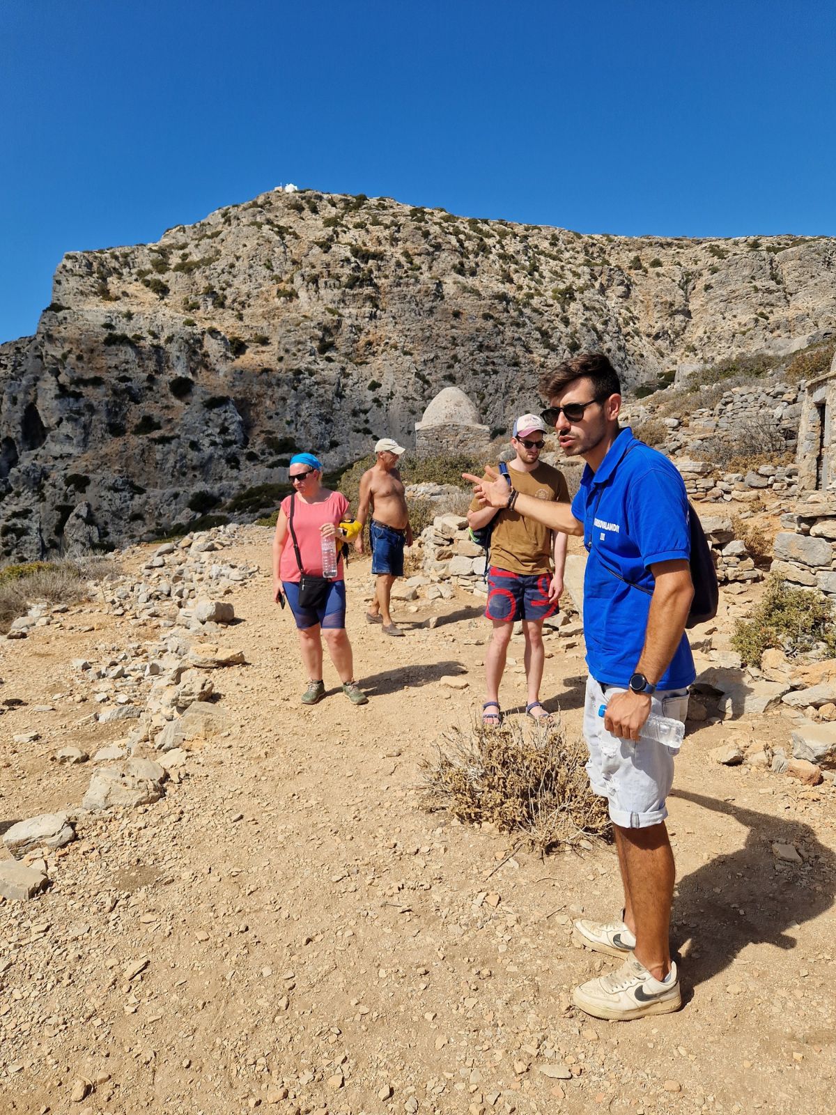 Hiking on Saria island Greece
