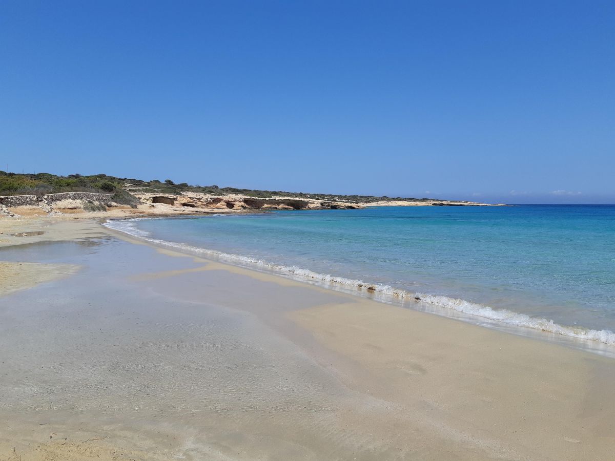 Beach with turquoise waters in Koufonisia Greece