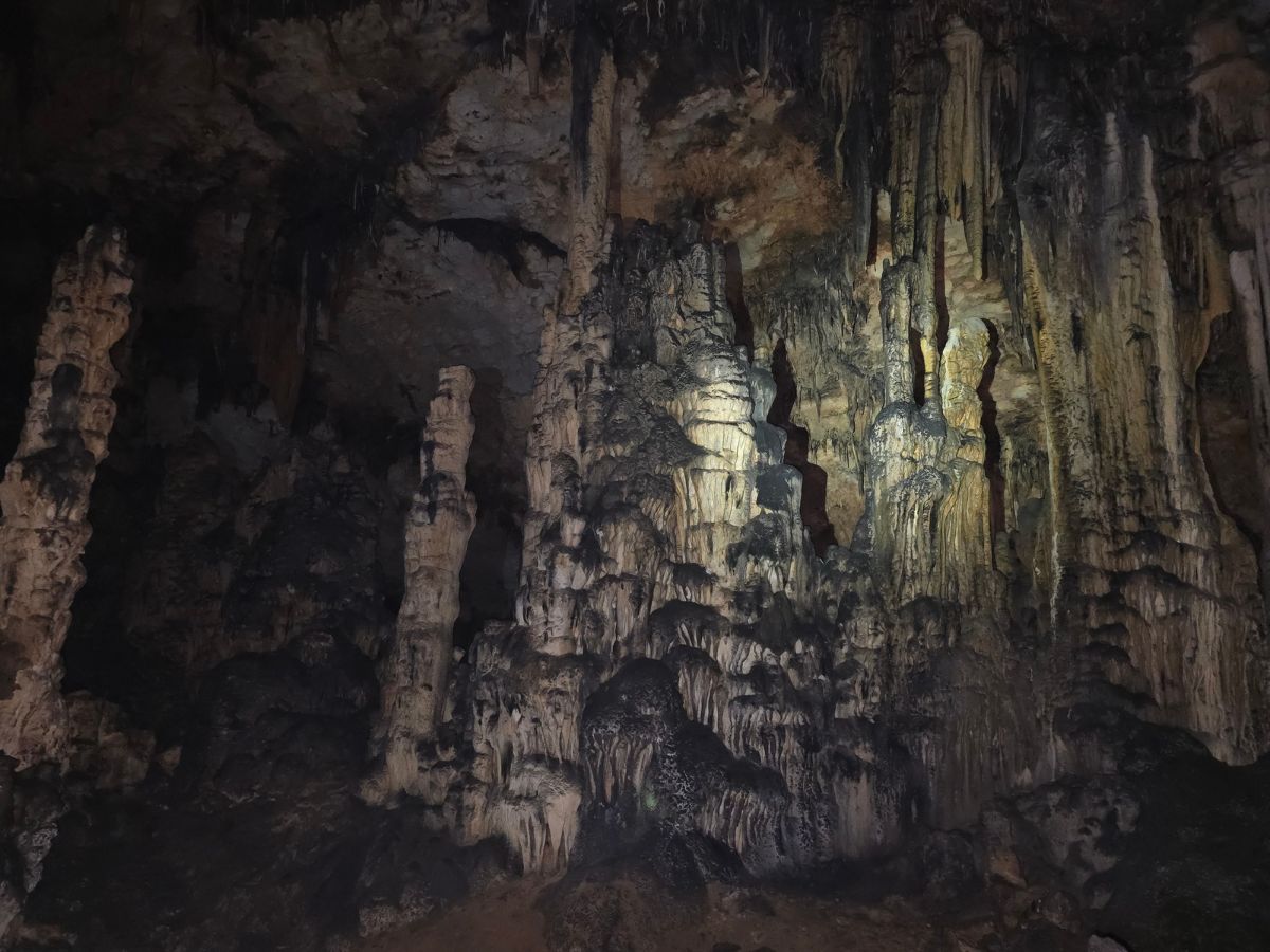 Inside Agios Ioannis cave Iraklia