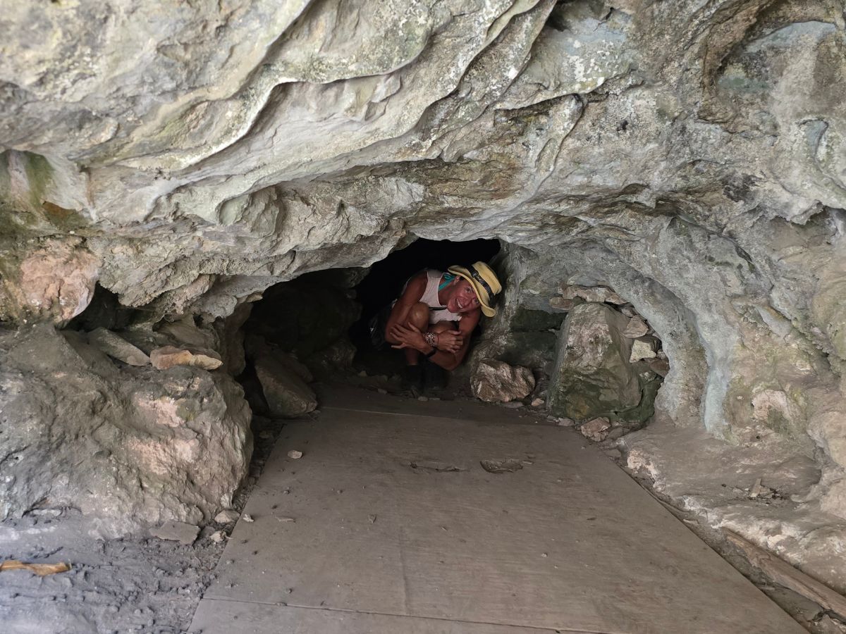 Entrance to Agios Ioannis cave Iraklia