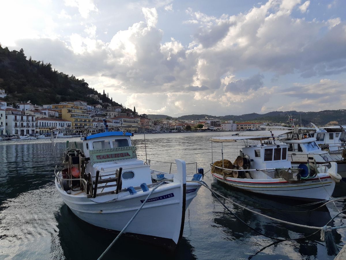 View of Gythio town in Greece