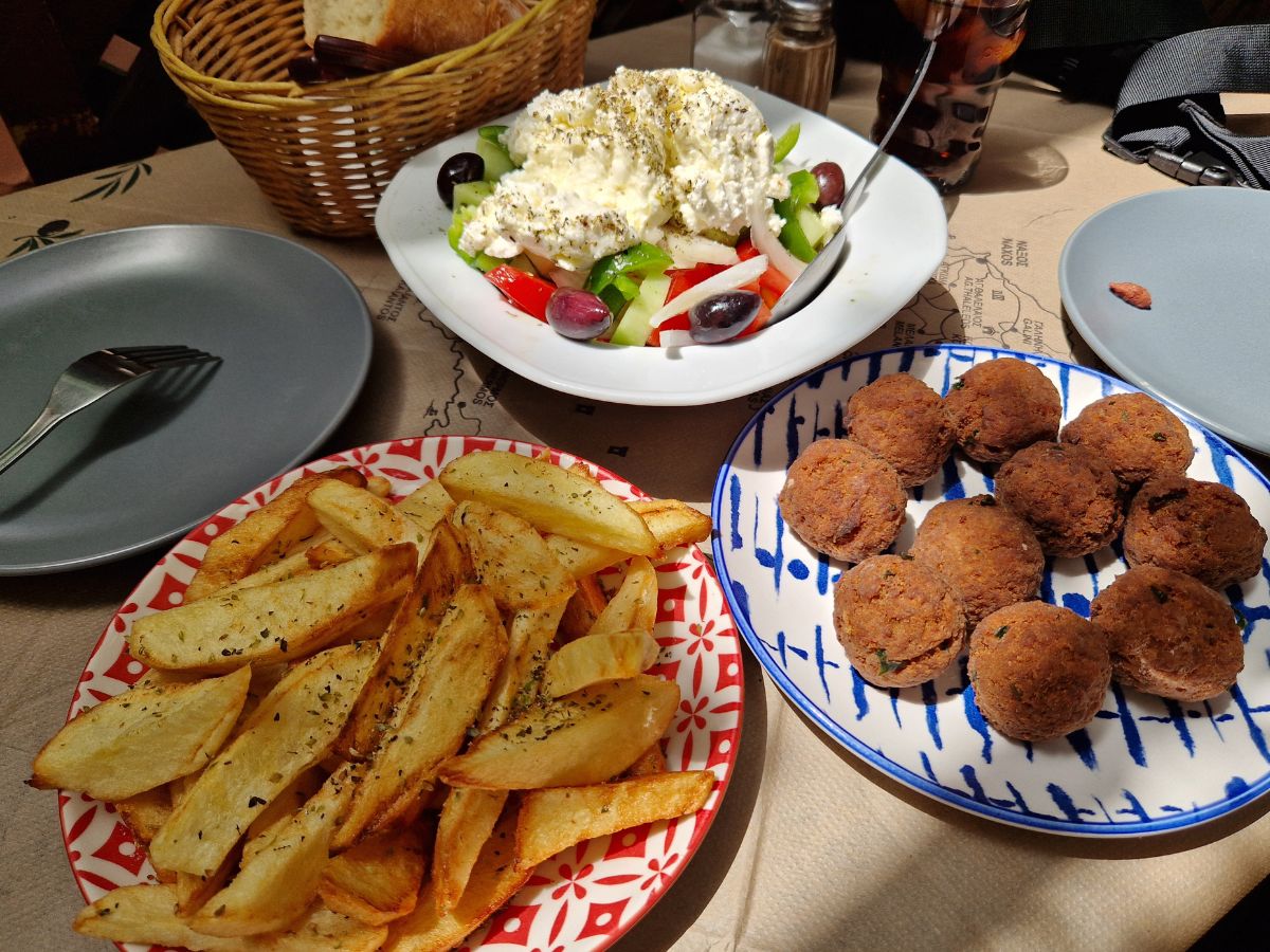 Best meal in Naxos Greece - O Galanis