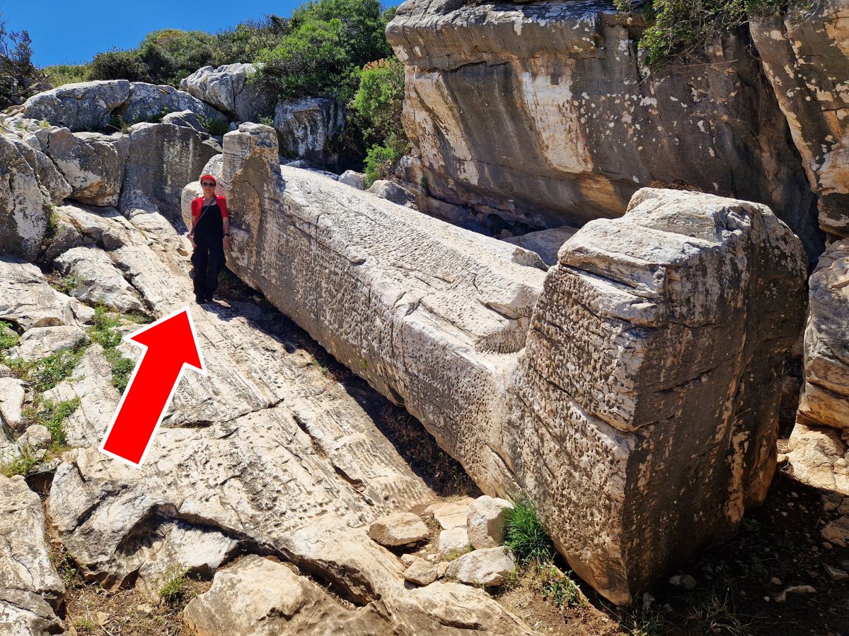 The Kouros of Apollo in Naxos