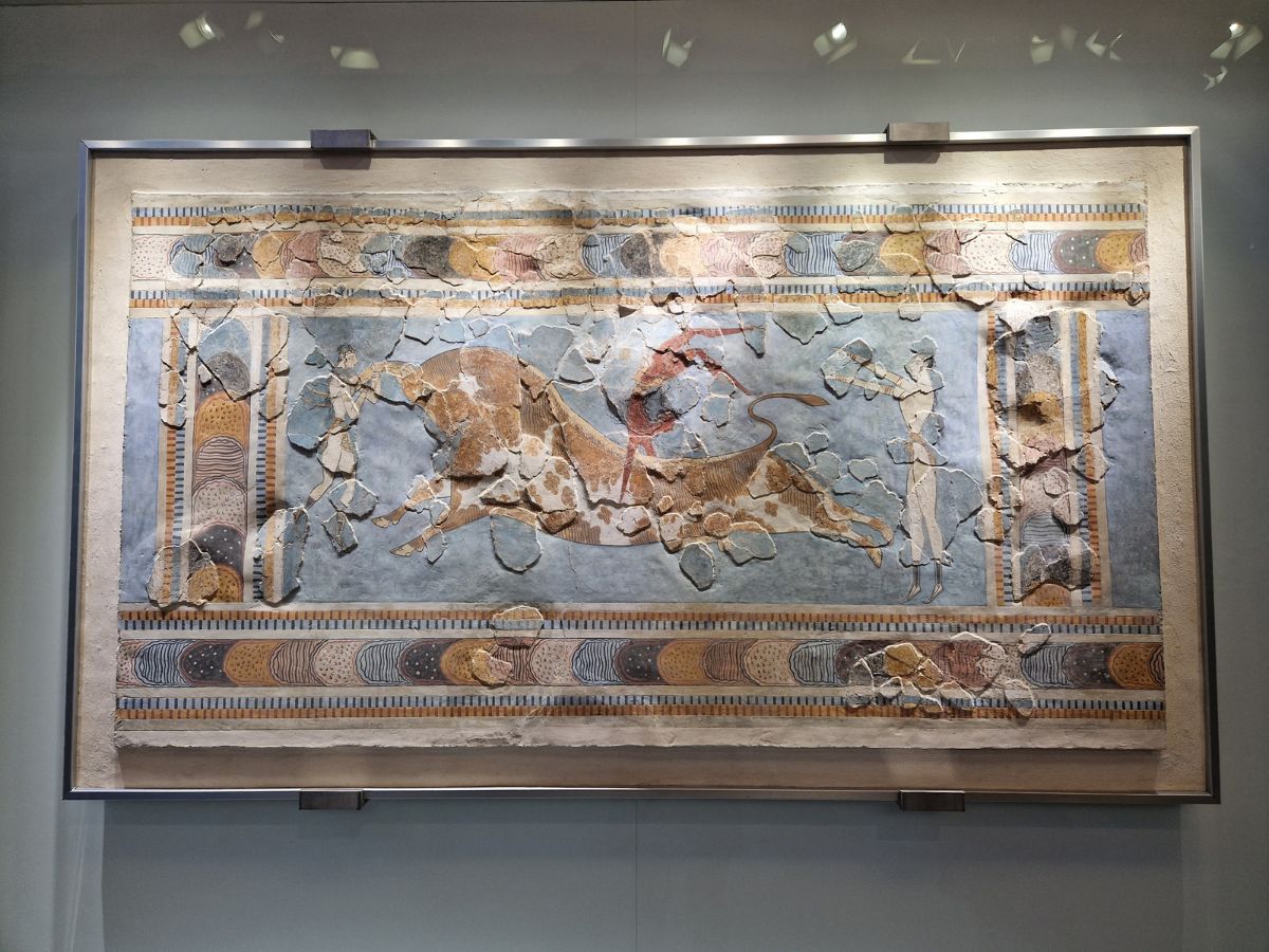 Inside the Archaeological Museum of Heraklion Crete