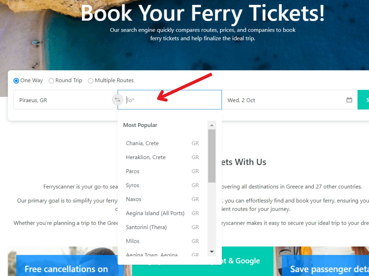 How to book ferry tickets in Greece