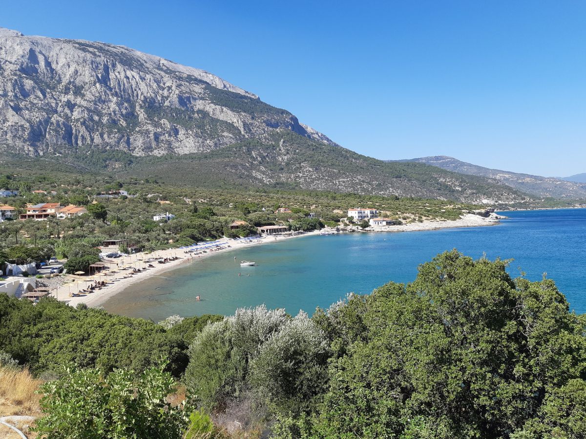 View of Samos island