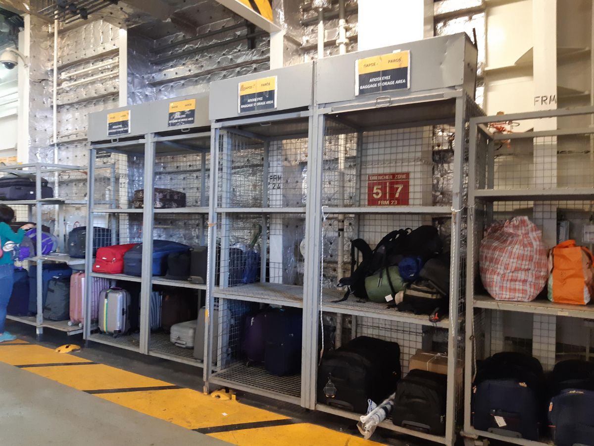 Where to store your luggage on ferries in Greece