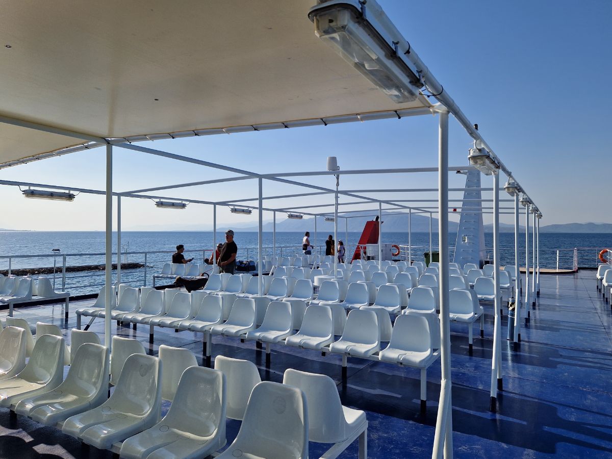 Greek ferry deck