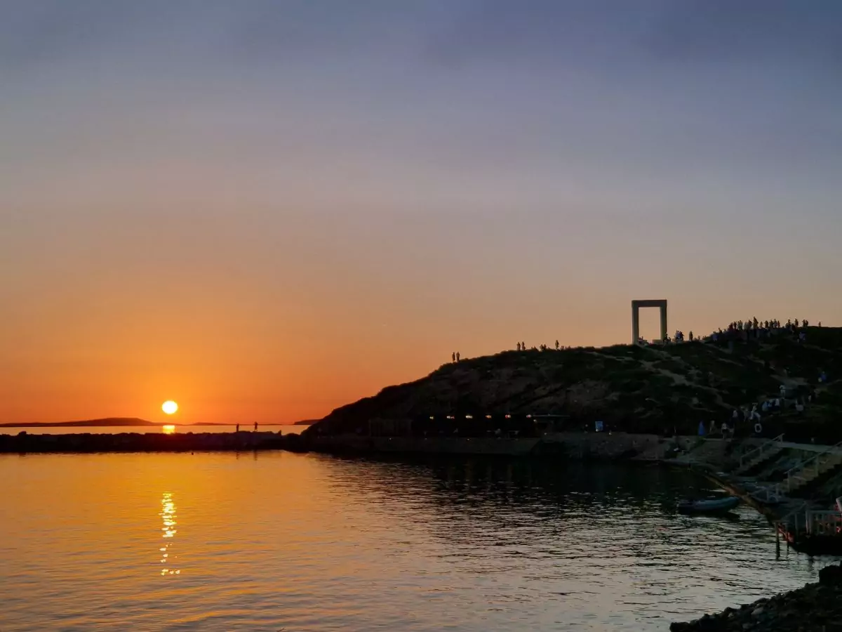 Sunset at the Portara, Naxos