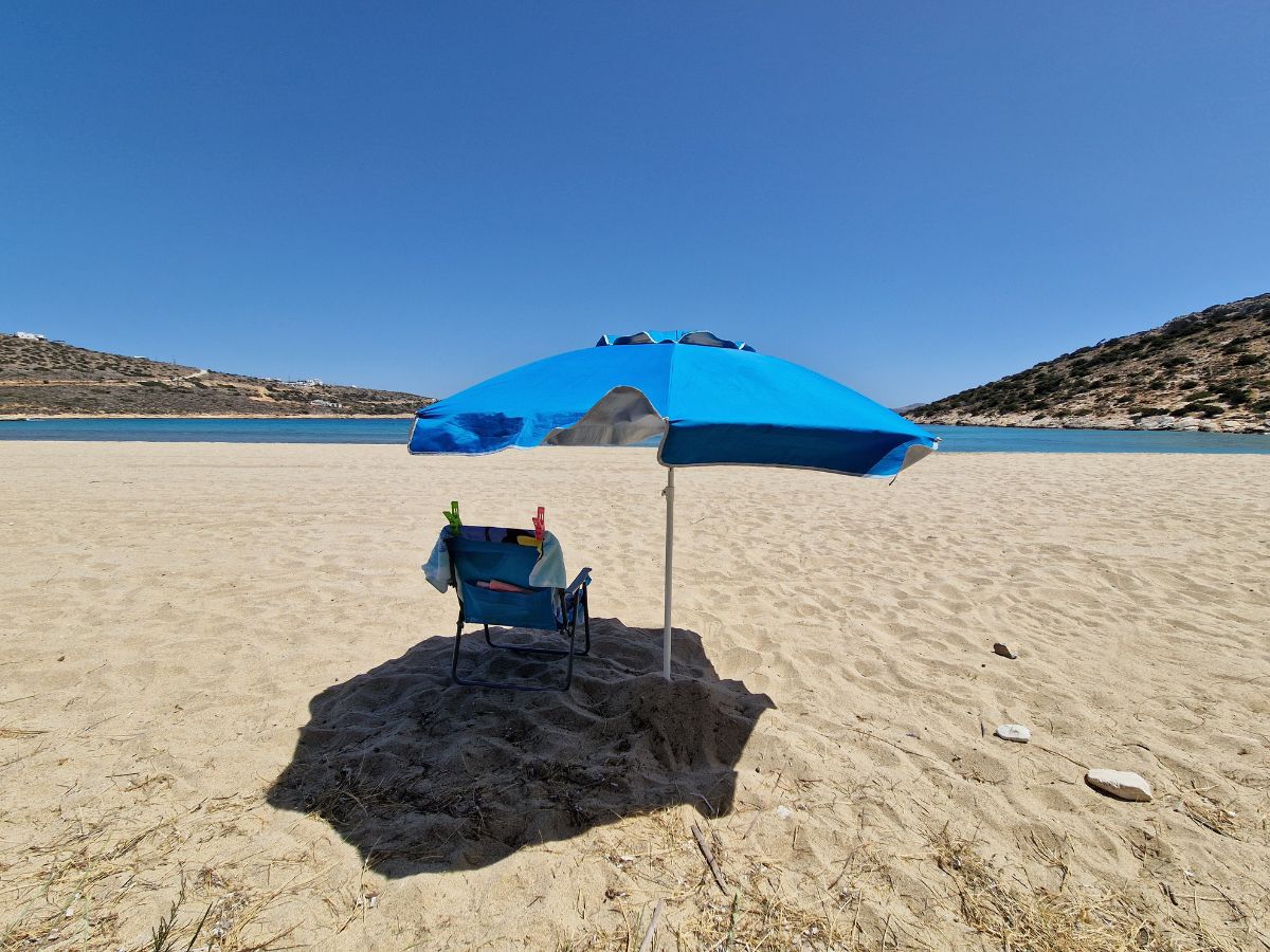 Livadi beach on Iraklia island Greece