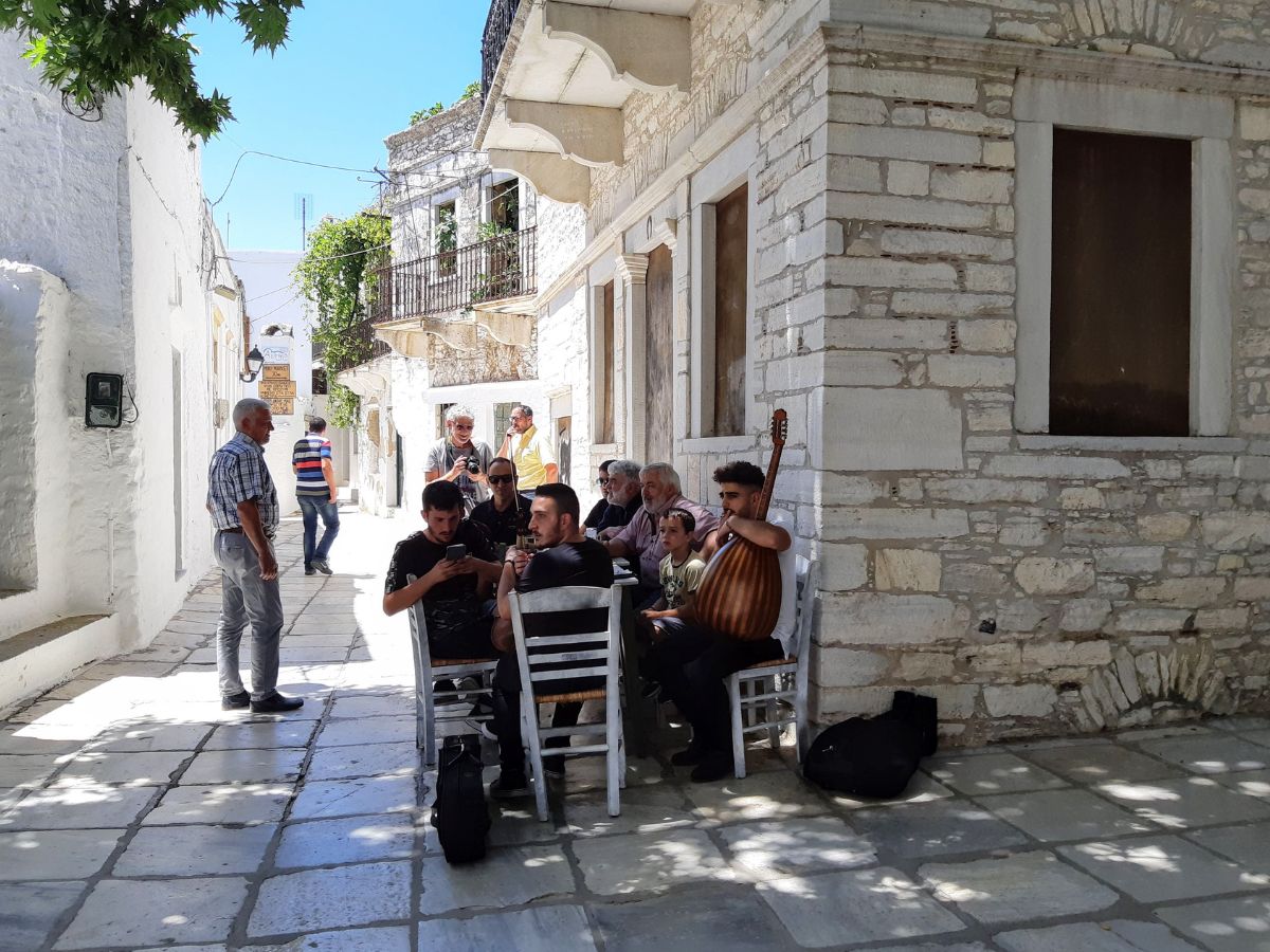 Musicians in Naxos Greece
