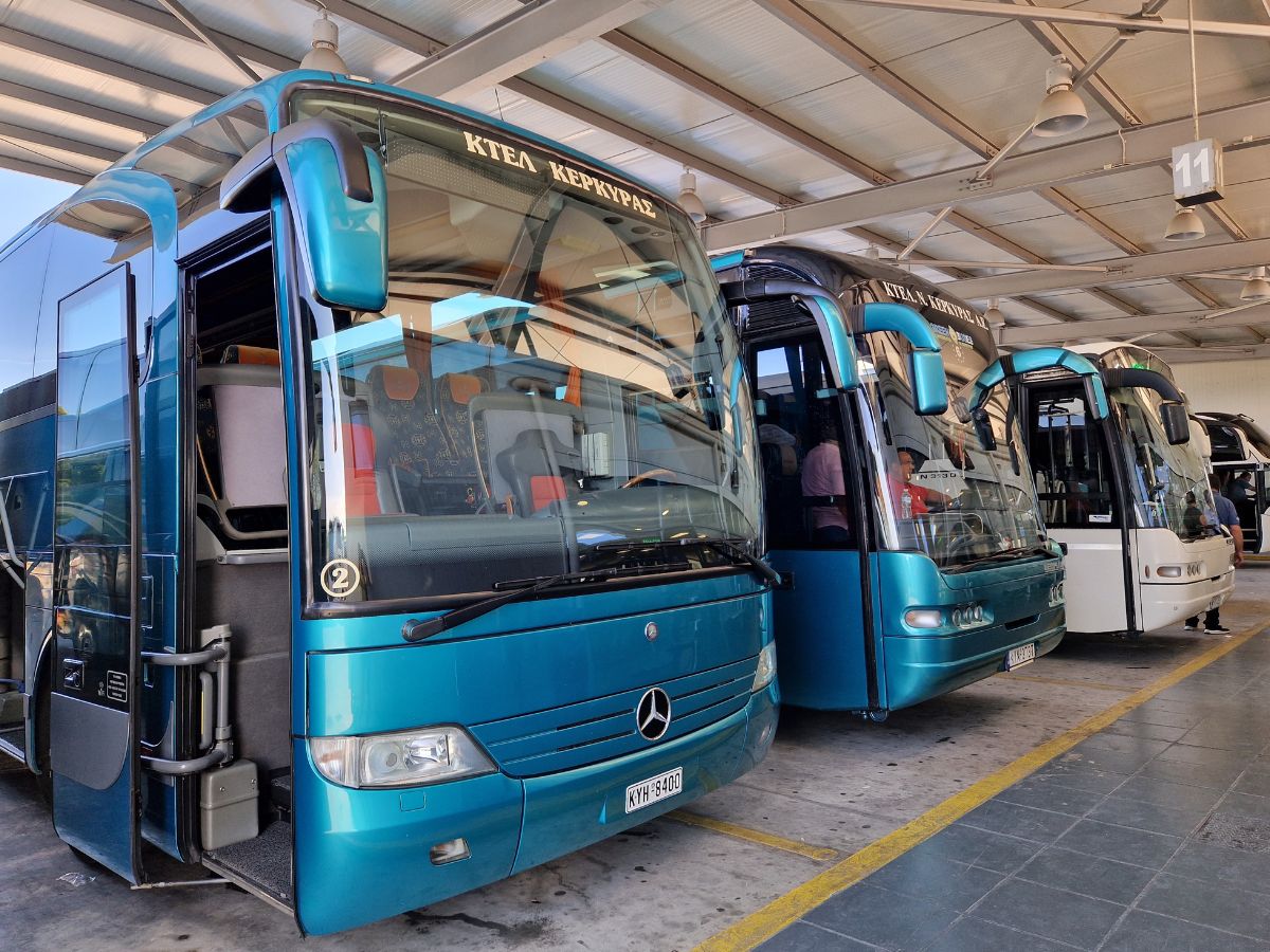 You can get around Greece on the KTEL buses