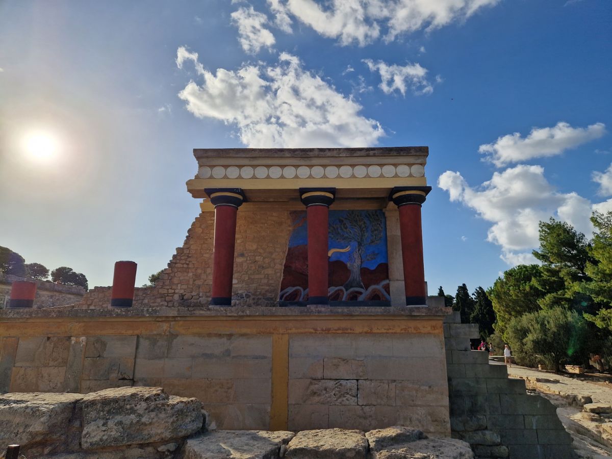 The palace of Knossos in Crete