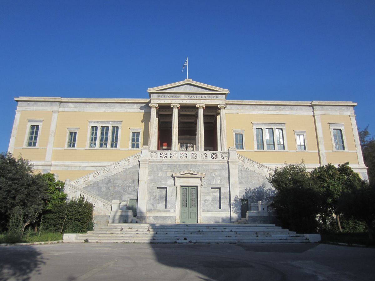 Beautiful neoclassical building in Athens Greece