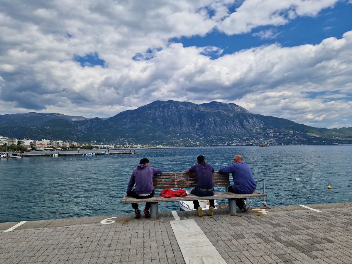 A view of Kalamata coastal town in Greece