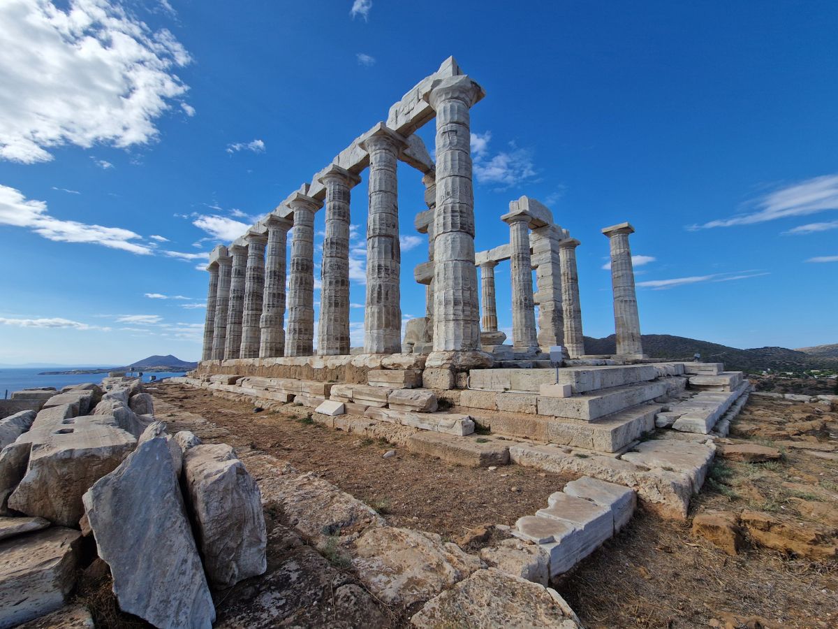 The temple of Poseidon at Cape Sounion