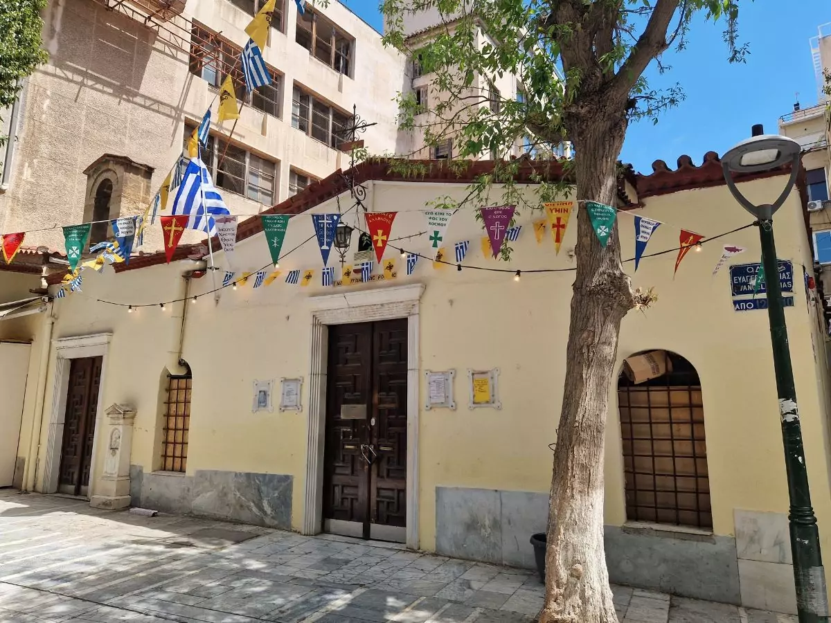 A church close to Psyri Athens